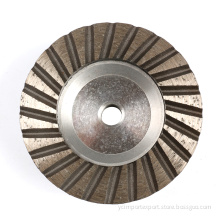 Aluminum Matrix M14 Threaded Interface Corrugated Grinding Wheel